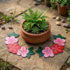 rangoli decor ready rangoli flower strip (set of 2)