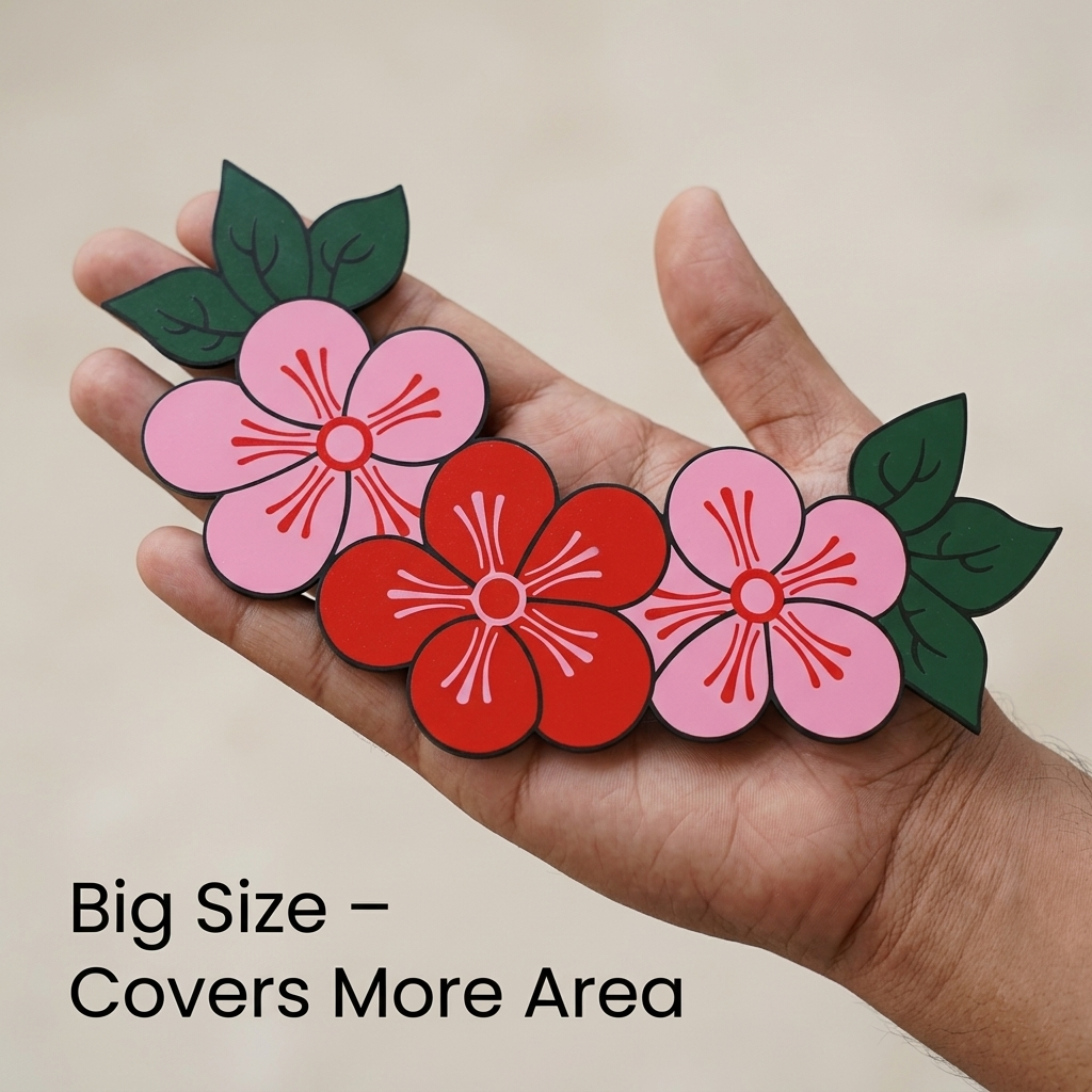 rangoli decor ready rangoli flower strip (set of 2) rangoli decor ready rangoli flower strip (set of 2)